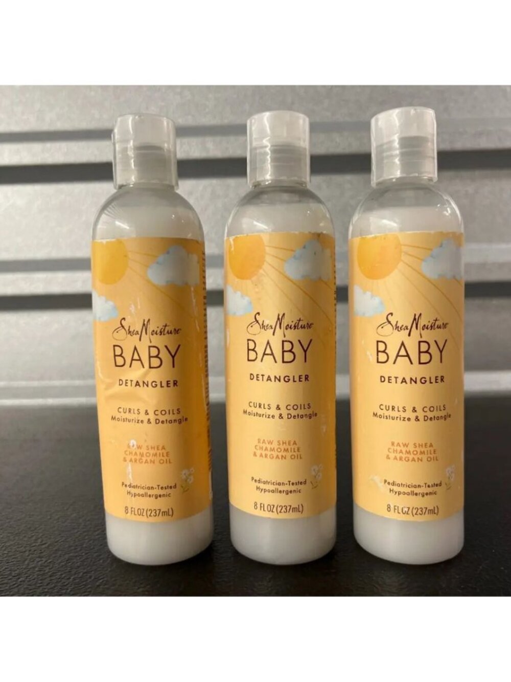 3x Shea Moisture Baby Detangler Curls Coils 8oz Nourishing & Moisturizing